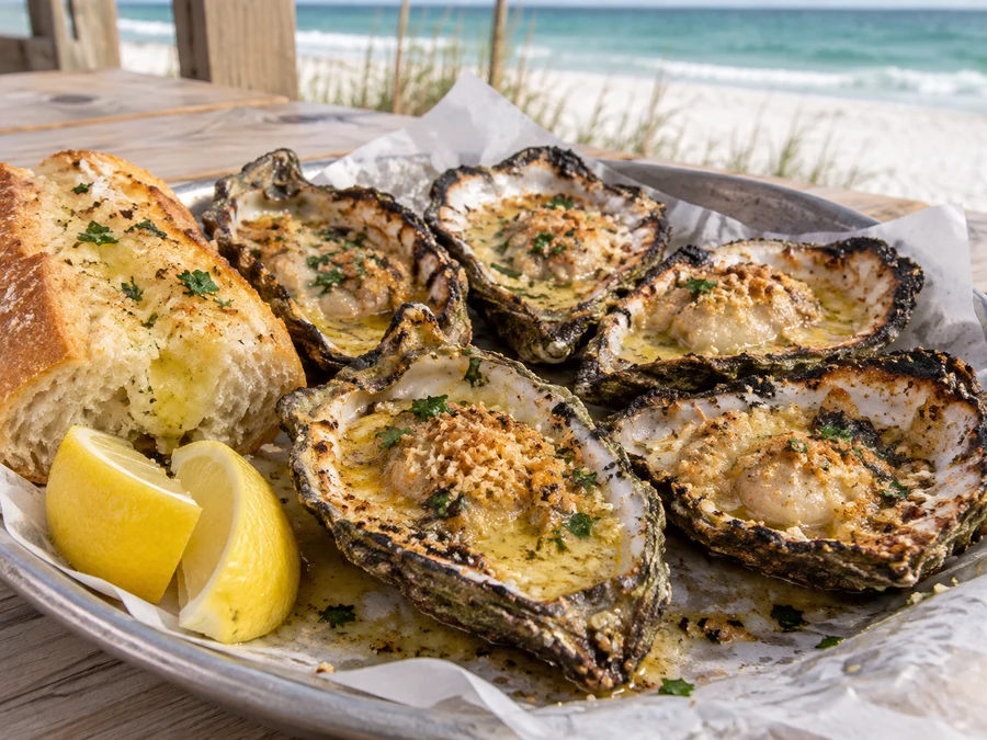 Grilled Gulf Oysters